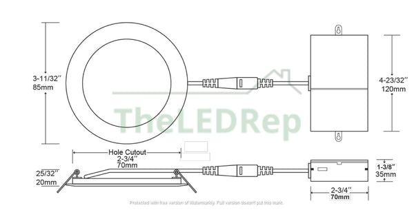 Downlight 3" ($13.16)